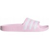 adidas ružová biela detské šľapky