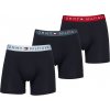 Pánske boxerky Tommy Hilfiger, COTTON ESSENTIALS 3P BOXER BRIEF WB tmavo modrá,mix S