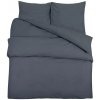 Shumee obliečky antracitová bavlna bez potlače 2x60x70 240x220