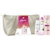 Dove Glow darčeková sada gél + balzam + mydlo + dezodorant + kozmetická taštička
