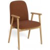 Actona Jídelní křeslo Calvin z masivu terakota/dub přírodní