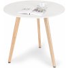 WELLHOX Moderný drevený stôl do kuchyne v obývacej izbe 80 cm