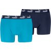 Pánske boxerky Puma Elements Basic Boxers 2P Veľkosť: XL / Farba: modrá/svetlo modrá