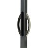 LOCINOX UNIWING-PC - hliníkové madlo na hranatý stĺpik pre krídlové bránky, rozteč 110 mm, strieborné