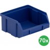 ArtPlast Plastové boxy BASIC, 100 x 95 x 50 mm, 70 ks, modré
