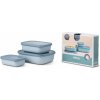 Mepal Set misek Cirqula Rectangular Nordic Blue 0,5 l + 1 l + 2 l