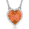 Swarovski e. náhrdelník Shining Heart, medené srdce sen5729