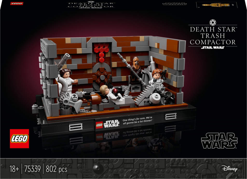 LEGO® Star Wars 75339 Diorama: Drvič odpadu na Hviezde smrti