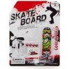 Teddies Skateboard prstový plast 10cm s doplňky asst