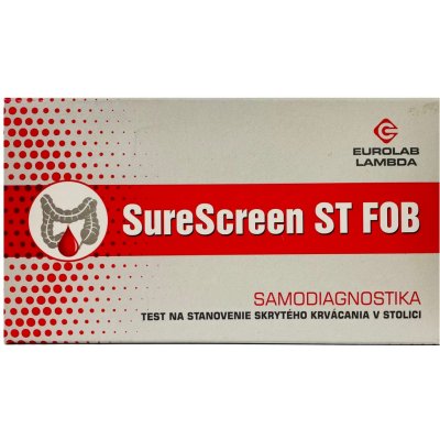 SureScreen ST FOB samodiagnostika test na stanovenie krvi v stolici 1 ks od  3,44 € - Heureka.sk