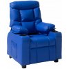 Detské kreslo Vevor kids-recliner modré