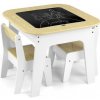 Detský stôl Olaf Blocks biely s dvoma stoličkami