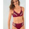 Podprsenka „Caminata“ zn. Confidence Lingerie® s výšivkou, bez kostíc čerešňová 095 Blancheporte