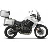 Kompletná sada hliníkových kufrov SHAD TERRA, 48L topcase 36L/47L bočné kufre, vrátane montážnej sady a platne SHAD TRIUMPH Tiger 800