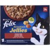 Felix Sensations Jellies výběr hovädzie s paradajkami, kura s mrkvou, kačica, jahňacie v lahodnom želé 24 x 85 g