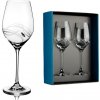 Swarovski Element poháre na biele víno Apollo s kryštálmi 2 x 360 ml