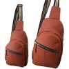 Impex Bodybag Backpack Kožená Taška cez rameno Crossover City Backpack 40x20cm červená Farba: červená
