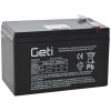 Baterie olověná 12V 9Ah GETI (konektor 6,35 mm) (04250370)