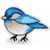 Nažehlovačka vtáčik - modrá