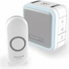 Zvonček Honeywell DC515N bezdrôtový zvonček Series 5, 150 m, 6 melódií, prenosná základňa biela, design. tlačí (DC515N)