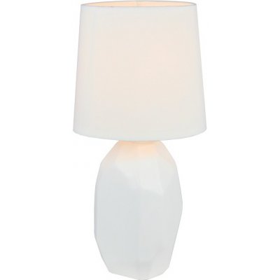 Keramická stolná lampa, biela, QENNY TYP 1 AT15556 - AKCIA