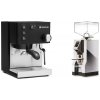 Rancilio Silvia BC, čierna + Eureka Mignon Turbo, CR chrome