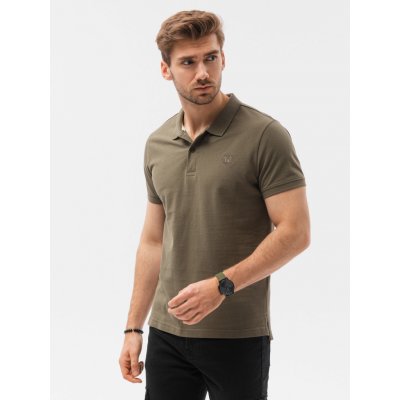 Ombre Clothing pánske Basic polo triko Douglas tmavá oliva