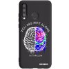 Picasee silikónový čierny obal pre Huawei P30 Lite - Brain - White