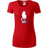 Jednorožec prdí - Dámske tričko z organickej bavlny Origin (GOTS) - 2XL ( Červená )