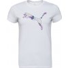 Dámske tričko Puma, GRAPHICS FLORAL CAT LOO TEE biela,fialová XL