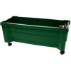 KHW Calypso 37393 - vonkajší samozavlažovací truhlík s kolieskami, zelený