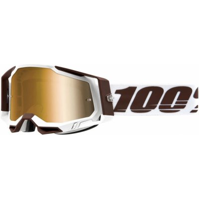 100% RACECRAFT 2 okuliare Snowbird zlaté plexi