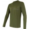 Pánske tričko dl.rukáv SENSOR MERINO ACTIVE TRACK safari green XXL