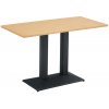 Tempo Kondela Jedálenský bistro stôl, dub/čierna, 120x60 cm, RINALDO TYP 2