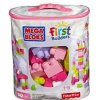 Mattel Mega bloks veľké vrece kociek - ružové (80) 25DCH62