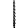 All Black Mega Ripple Silicone Anal Douche 28.5cm