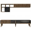 Obývací stěna Milan Walnut and Black