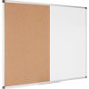 Bi-Office Popisovacia magnetická tabuľa a korková nástenka, kombinovaná, 900 x 600 mm