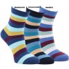 Detské ponožky Prúžky široké jeansová