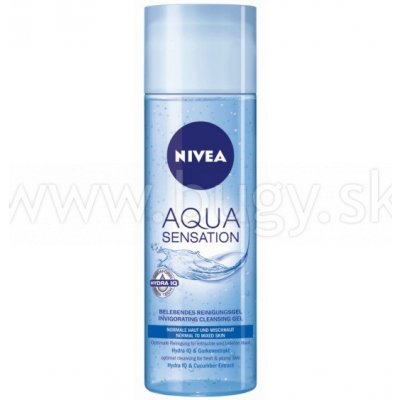 Nivea Visage Aqua Sensation oživující čistiace pleťový gél 200 ml