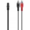 HAMA 205186 audio redukcia jack zásuvka na 2 cinch vidlice, 10 cm