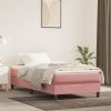 Box spring postel s matrací růžová 100x200 cm samet Růžová 3144320