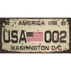 Ceduľa značka USA Washington D C 30,5cm x 15,5cm Plechová tabuľa