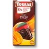 Torras Bezlepková horká čokoláda s kúskami manga bez pridaného cukru so sladidlom vegan 75 g