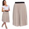 Fashionweek Dámska skladaná plisovaná sukňa TC111 Farba: Béžový, Veľkosť: Universal