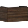 Hansgrohe Xelu Q Umývadlová skrinka, 50x78x55 cm, 1 zásuvka, tmavý orech/matná biela 54057700-HG