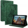 VSETKONAMOBIL 54258 ART BUTTERFLY Zaklápacie puzdro Amazon Kindle Fire HD 10 2019 / 2017 (9. generácia / 7. generácia) zelené