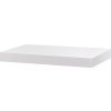 Autronic P-023 WT2 Polička nástenná 40 cm, MDF, farba biely mat, baleno v ochranej fólii