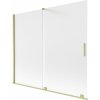 Mexen Velar dvojkrídlové posuvné sprchové zásteny 180 x 150 cm, matné, zlatá kartáčovaná - 896-180-000-31-55