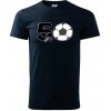 Futbal okrúhle narodeniny 50 - Klasické pánske tričko vyššej gramáže - L ( Tmavomodrá (veľmi tmavá - skoro čierna) )